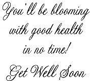Blooming With Good Health Greeting